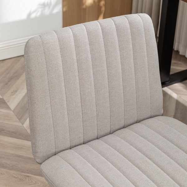 English Elm Masar Breathable Fabric Task Chair with Foam Cushion and Pneumatic Swivel Base Gray T2574P206311