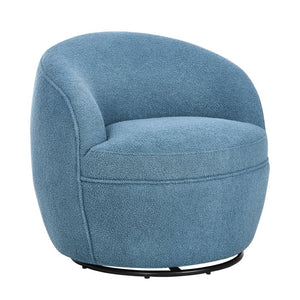 English Elm Galleria Sherpa Plush Barrel Swivel Accent Chair for Living Room Reading Nook T2574P241740