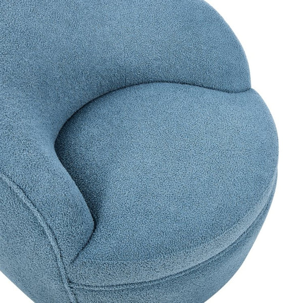 English Elm Galleria Sherpa Plush Barrel Swivel Accent Chair for Living Room Reading Nook T2574P241740