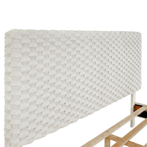 English Elm Findlay Queen Platform Bed Plush 3d Upholstered Headboard Modern Minimalist Frame T2574P241782