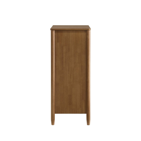 English Elm Vichy Rattan Front Four Drawer Chest in Light Walnut for Bedroom Storage T2574P290369
