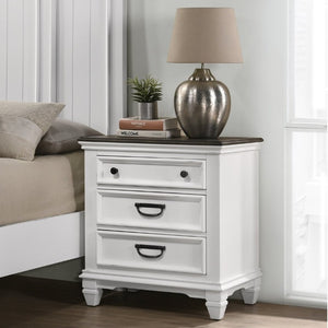 English Elm Clelane Shiplap Wood Six Piece King Bedroom Set Modern Farmhouse Weathered White Finish T2574P311881