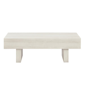 English Elm Athens Low Profile Rectangular Coffee Table with Wood Grain Veneer for Modern Living Rooms T2574P427911
