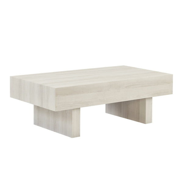 English Elm Athens Low Profile Rectangular Coffee Table with Wood Grain Veneer for Modern Living Rooms T2574P427911