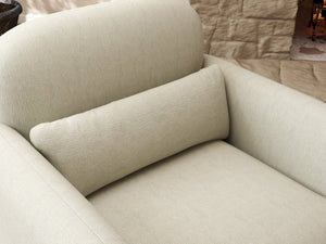 English Elm Dylan Sculptural Barrel Accent Chair Chenille Upholstered with Lumbar Pillow Support T2574P460901
