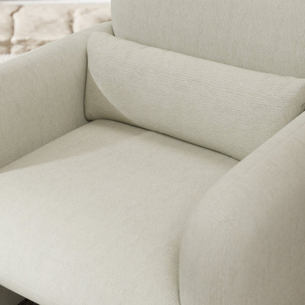 English Elm Dylan Sculptural Barrel Accent Chair Chenille Upholstered with Lumbar Pillow Support T2574P460901