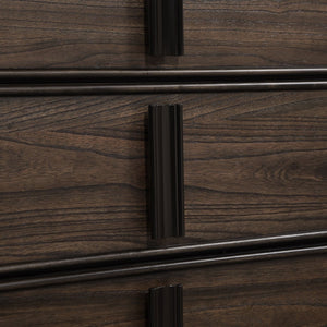 English Elm Aetheria Six Drawer Pine Wood Dresser with Velvet Lined Storage for Modern Bedrooms T2574P463895
