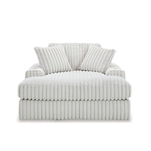 English Elm Azulu Jumbo Cord Oversized Chaise Lounge with Cup Holders and Usb Port for Media Rooms T2574P463896