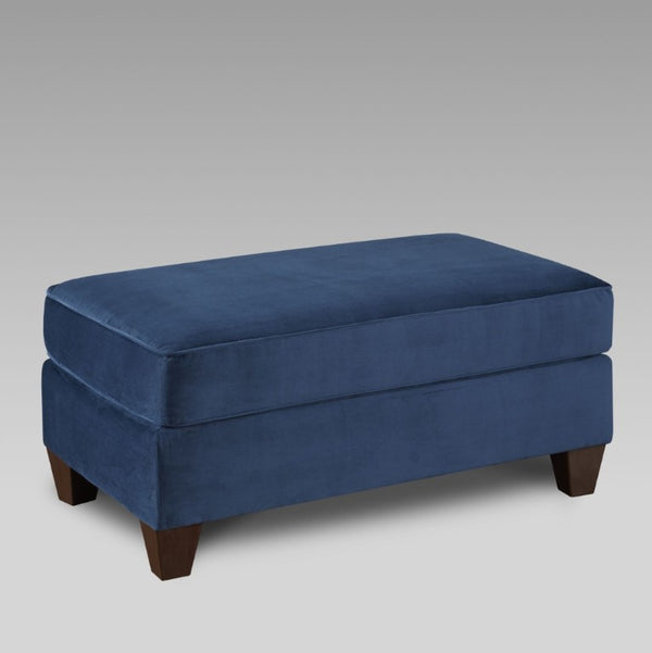 English Elm Camero Navy Fabric Four Piece Living Room Set with Welted Trim and Pillow Back T2574P494950