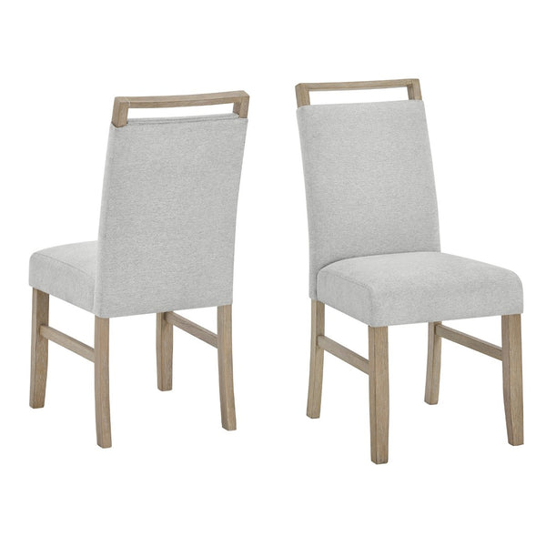 English Elm Zelalle High Back Fabric Dining Chairs with Rubberwood Legs for Modern Rooms Set of 2 T2574P506256