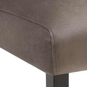 English Elm Strata Channel Tufted Velvet Dining Bench with Espresso Wood Legs for Modern Interiors T2574P507056