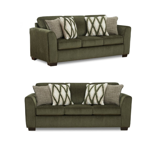 English Elm Marvella Chenille Sofa and Loveseat Set with Plush Cushions for Modern Living Rooms T2574P510109