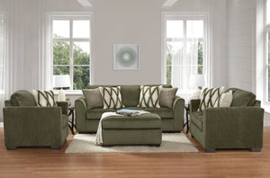 English Elm Marvella Four Piece Living Room Set with Chenille Upholstery and Geometric Accent Pillows T2574P510111