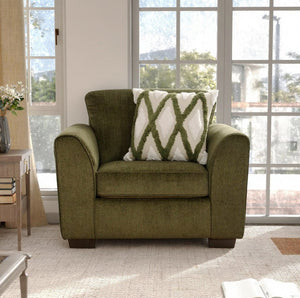 English Elm Marvella Chenille Sofa Chair Ottoman Set Plush Green Upholstery Living Room T2574P510112