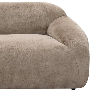 English Elm Adell Faux Fur Sofa with Plush Polar Texture Deep Seat for Modern Living Rooms T2574P510851