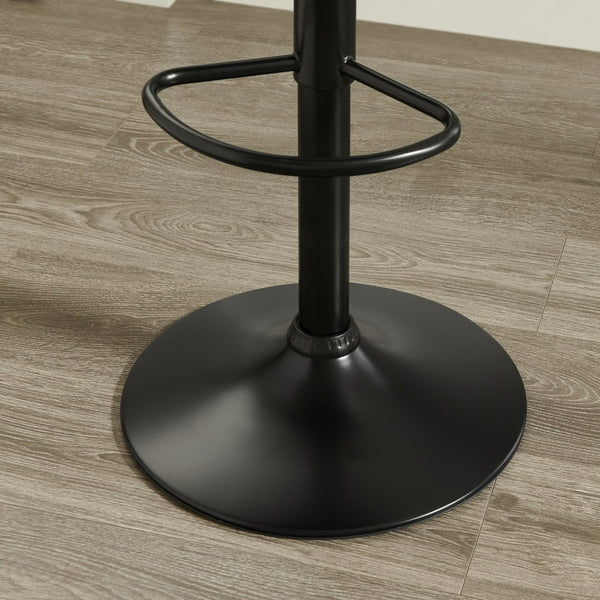 English Elm Kovyn Adjustable Swivel Barstools Faux Leather Upholstered Set for Kitchen Island Green T2574P526983