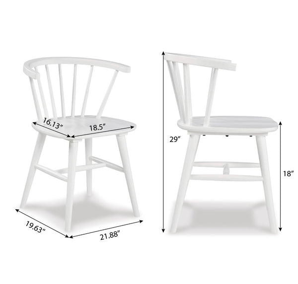English Elm Edo Round Rubberwood Trestle Dining Set Seats Four Windsor Spindle Chairs White T2574S00058