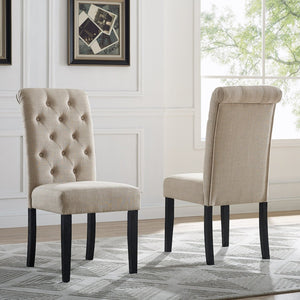 English Elm Ashford Six Piece Mid-century Dining Set with Hairpin Legs Bench and Tufted Chairs Brown - D T2574S00161