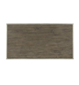 English Elm Padena Acacia Veneer and Metal 3 Piece Living Room Coffee Table with End Tables T2574S00163