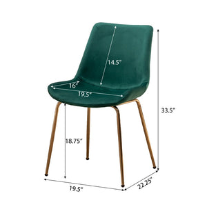English Elm Avant Round Trestle Dining Set Seats Four with Boucle Chairs and Gold Metal Frames White+Green T2574S00193