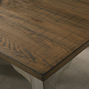 English Elm Breda Farmhouse Seven Piece Dining Set Planked Hardwood Table Nailhead Chairs T2574S00290