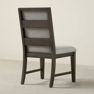 English Elm Aberll Modern Gray Dining Set with 70 Inch Table and Four Upholstered Side Chairs T2574S00301
