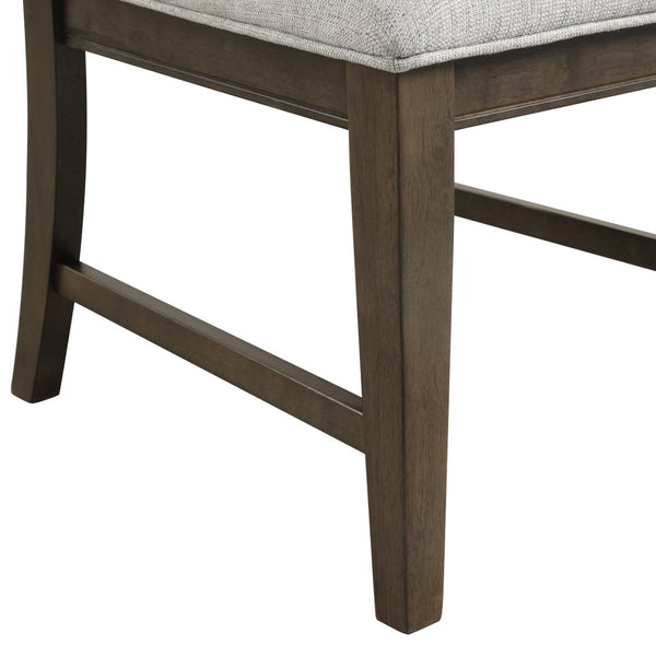 English Elm Aberll Six Seat Dining Set with Birch Veneer Table and Upholstered Armchairs T2574S00303