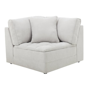 English Elm Breton Tufted Modular Sectional Six Piece Polyester Set with Ottoman for Living Rooms T2574S00304