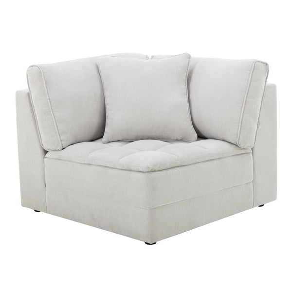 English Elm Breton Tufted Modular Sectional Six Piece Polyester Set with Ottoman for Living Rooms T2574S00304