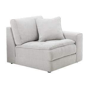 English Elm Breton Tufted Polyester Modular Sectional Sofa Five Piece Set for Open Living Spaces T2574S00305