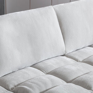 English Elm Breton Modular Tufted Sofa Set with Ottoman Polyester Blend Neutral Living Room T2574S00306