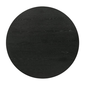 English Elm Roundhill Furniture Rocco Round Pedestal Dining Table Oak Veneer Top Seats Four T2574S00310