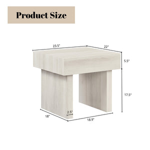 English Elm Athens 3 Piece Living Room Set with Coffee Table and Two Wood Grain End Tables T2574S00356