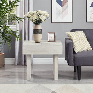English Elm Athens 3 Piece Living Room Set with Coffee Table and Two Wood Grain End Tables T2574S00356