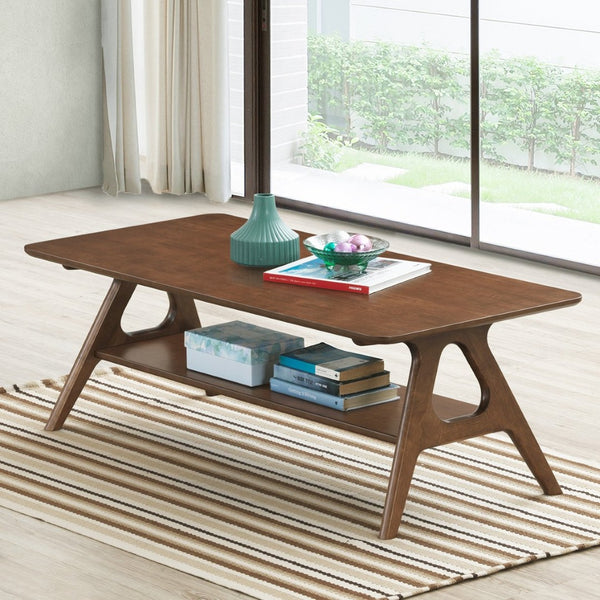 English Elm Arona Mid-century Three Piece Wood Grain Living Room Coffee and End Table Set T2574S00374