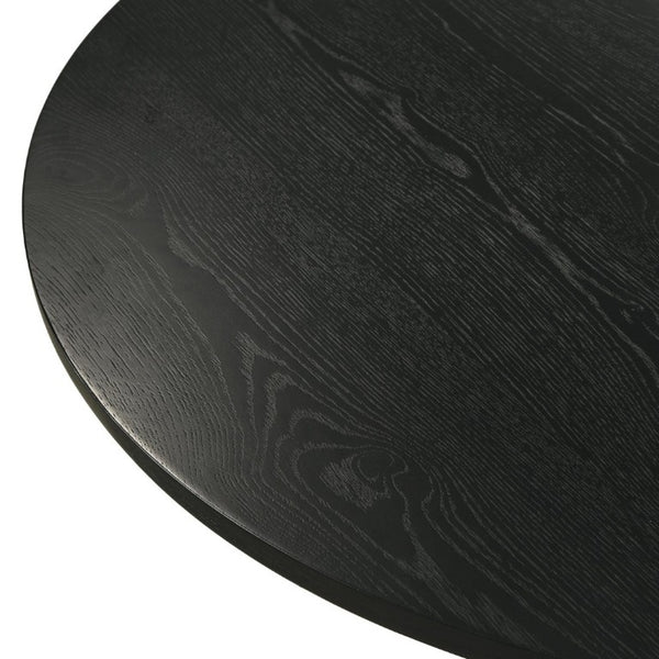 English Elm Nuevo Round Pedestal Dining Set Oak Veneer Table Four Nailhead Upholstered Chairs Gray T2574S00416
