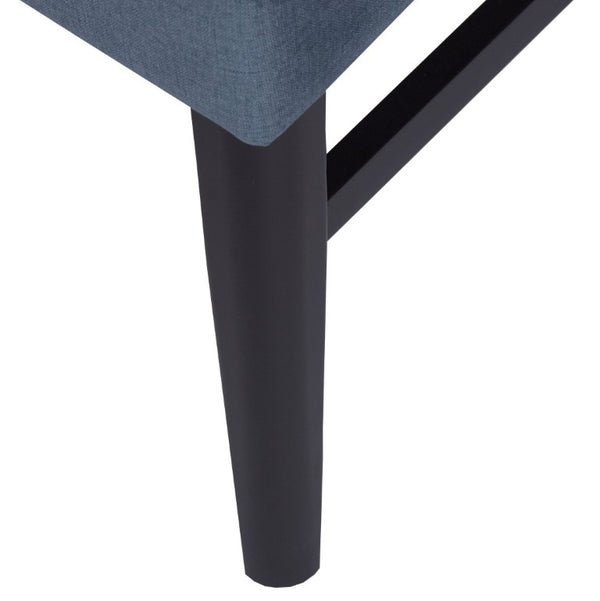English Elm Cavira Round Faux Marble Dining Set Four Channel Tufted Upholstered Chairs Glam Modern Black and Gold Blue T2574S00420