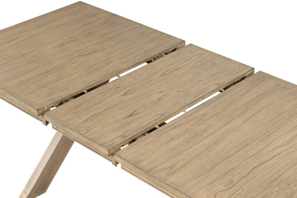 English Elm Raven Extendable Farmhouse Dining Table Rubberwood Trestle Base Seats up to 8 T2574S00435