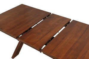 English Elm Karven Trestle Extendable Dining Table Seats Eight Rubberwood Farmhouse Design T2574S00439