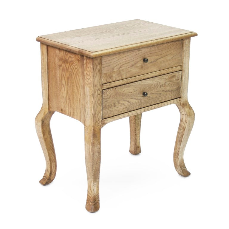 Zentique Marius Oak End Table — Compact 24"W x 27"H Minimalist Accent Table, Durable Oak Veneer, Versatile Use T258 E255