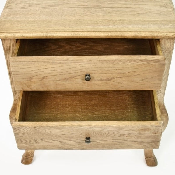 Zentique Marius Oak End Table — Compact 24"W x 27"H Minimalist Accent Table, Durable Oak Veneer, Versatile Use T258 E255