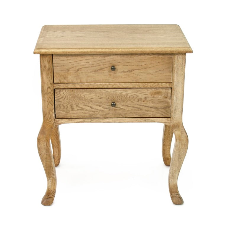 Zentique Marius Oak End Table — Compact 24"W x 27"H Minimalist Accent Table, Durable Oak Veneer, Versatile Use T258 E255
