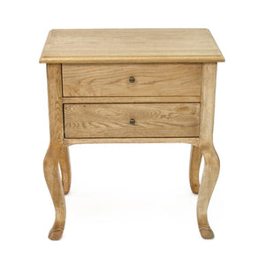 Zentique Marius Oak End Table — Compact 24"W x 27"H Minimalist Accent Table, Durable Oak Veneer, Versatile Use T258 E255