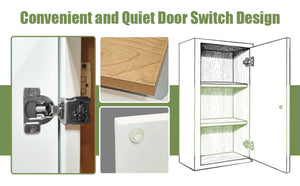English Elm 9 Inch Shaker Wall Cabinet Solid Wood Soft Close Doors Adjustable Shelves Kitchen Bath T2950P366442