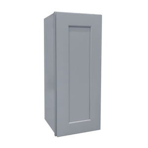 English Elm Dark Gray Shaker Wall Cabinet Solid Wood Single Door Adjustable Shelves Bathroom Kitchen T2950P390289
