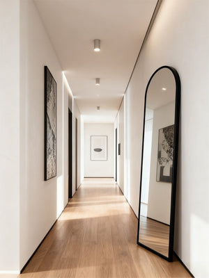 English Elm Full Length LED Floor Mirror Aluminum Frame Freestanding Wall Mount Bedroom Vanity T3177P296184