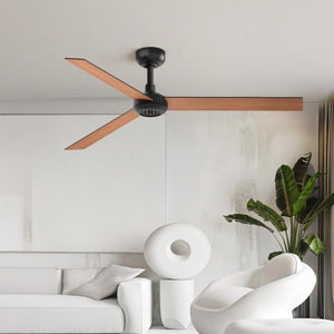 English Elm 52 Inch DC Motor Ceiling Fan Dimmable LED Honeycomb Light Indoor Outdoor Patio Use Black T3177P526317