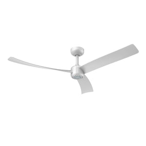 English Elm 52 Inch Flush Mount Ceiling Fan with Dimmable LED Remote DC Motor for Patio Living Room White T3177P526321