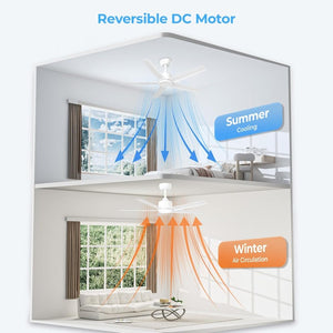 English Elm 44 Inch DC Motor Ceiling Fan with Dimmable LED Light Remote Six Speed Control T3177P526338