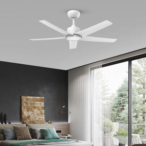 English Elm 44 Inch DC Motor Ceiling Fan with Dimmable LED Light Remote Six Speed Control T3177P526338